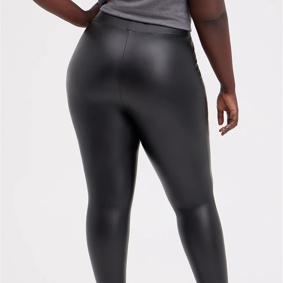 Torrid Faux Leather Black Leggings - Picture 5 of 11